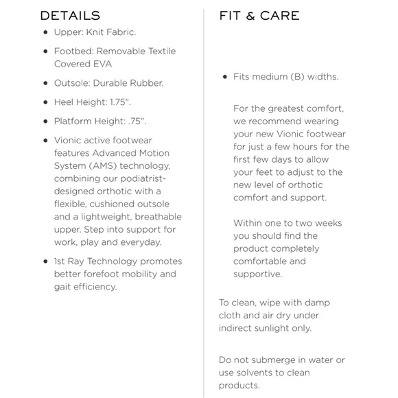 NIB Vionic Kallie Slip On Sneaker Flats Azure Knit Blue 8M - Picture 9 of 12